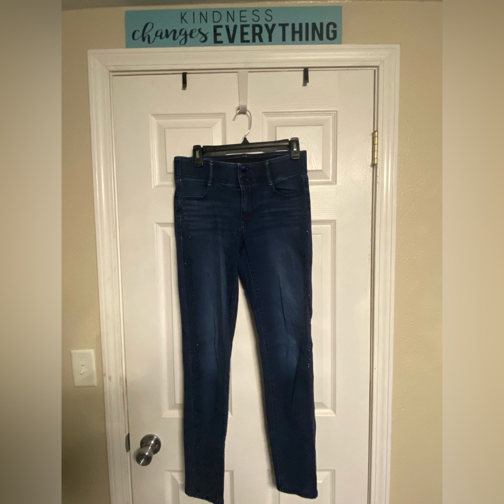 Embellished stretch jeans size 8